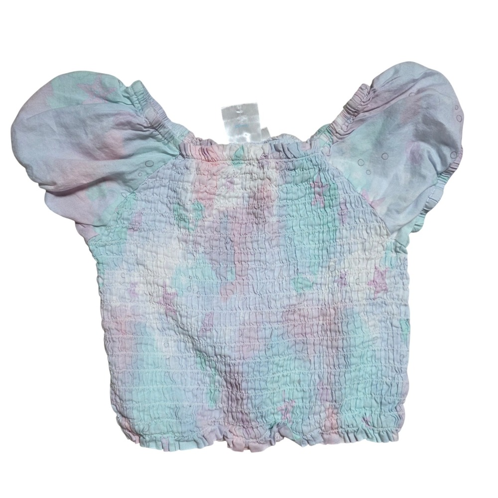 Disney Little Mermaid Colleen Atwood Pastel Smocked Top and Skirt Set Kids 4T - Picture 2 of 6